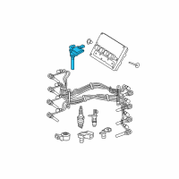 OEM Dodge Durango Ignition Coil Diagram - 56028394AD