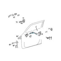 OEM 2014 Scion xB Lock Cable Diagram - 69750-12170