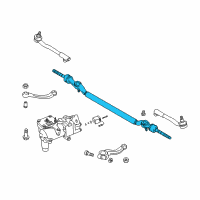 OEM 2000 BMW 740iL Power Steering Centre Tie Rod End Link Diagram - 32-21-1-096-057