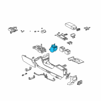 OEM 2000 Cadillac Seville Holder Asm-Front Floor Console Cup Diagram - 25770688