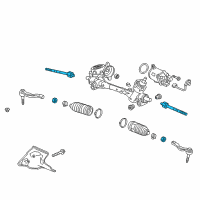 OEM 2016 Chevrolet Malibu Inner Tie Rod Diagram - 23449526