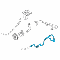 OEM 2003 Ford Thunderbird Return Hose Diagram - 3W4Z-3A713-AA