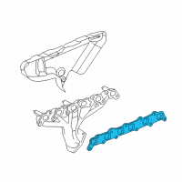 OEM 2005 GMC Envoy Manifold Gasket Diagram - 88890561