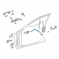 OEM 2022 Lexus ES300h Cable Assembly, FR Door Diagram - 69710-06150