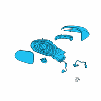 OEM Hyundai Mirror Assembly-Outside RR View, LH Diagram - 87610-S2010