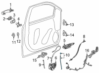 OEM GMC Sierra 3500 HD Lock Rod Diagram - 84002390