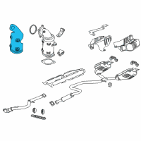 OEM 2019 Buick Regal Sportback Heat Shield Diagram - 12673191