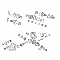 OEM 2019 Infiniti Q60 Bearing-Drive Pinion, Front Diagram - 38140-4GD0A