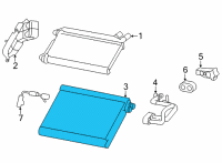 OEM Toyota GR86 Evaporator Core Diagram - SU003-09832