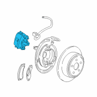 OEM 2002 Mercury Mountaineer Caliper Diagram - 6L2Z-2553-A