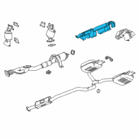 OEM 2020 Buick Regal TourX Heat Shield Diagram - 84191152