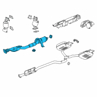 OEM Buick Regal Sportback Front Pipe Diagram - 84233240