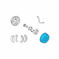 OEM Hyundai Sonata Drum-Rear Brake Diagram - 58411-38000