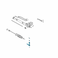 OEM 2008 Cadillac DTS Outer Tie Rod Diagram - 19418694