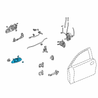 OEM Honda Accord Case, Left Front Inside (Light Quartz Gray) Diagram - 72165-S82-A01ZB