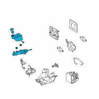 OEM 2011 Lexus GS450h Cylinder Sub-Assy, Brake Master Diagram - 47201-30770