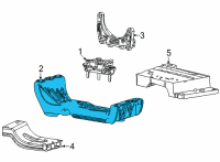 OEM Jeep Grand Cherokee L CROSSMEMB-Transmission Diagram - 68428575AA