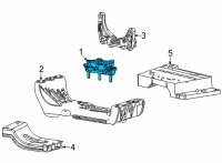 OEM Jeep Grand Cherokee L INSULATOR-TRANSMISSION MOUNT Diagram - 68375820AA