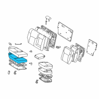 OEM 2003 Toyota 4Runner Seat Cushion Pad Diagram - 71611-35070