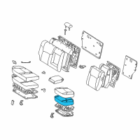 OEM 2003 Toyota 4Runner Seat Cushion Pad Diagram - 71612-35030