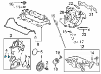 OEM 2020 Honda CR-V O-Ring Set, Oil Pump Diagram - 15101-5K0-A00