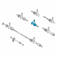 OEM 2018 Kia Optima BOOT KIT-FR AXLE WHE Diagram - 49581C2400SJ