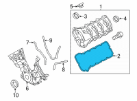 OEM 2021 Ford Mustang Valve Cover Gasket Diagram - KR3Z-6584-A