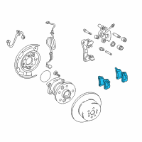 OEM 2001 Toyota Camry Rear Pads Diagram - 04466-33060