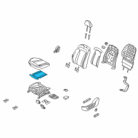 OEM 2015 Kia Optima Heater-Front Seat Cushion Diagram - 881954C010