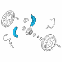 OEM 2018 Ram ProMaster City Drum Shoe And Lining Kit Diagram - 68283192AA