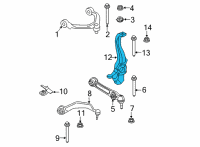 OEM 2021 BMW 540i Right Carrier Diagram - 31-20-6-884-382