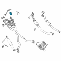OEM 2018 Jeep Grand Cherokee Exhaust Extension Pipe Diagram - 68072213AD