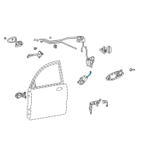 OEM 2002 Hyundai XG350 Rod Assembly-Front Door ACTUATOR, R Diagram - 81340-39000