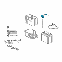 OEM Plate, Battery Setting Diagram - 31512-TA2-900