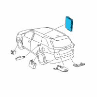 OEM 2017 Toyota Highlander Control Module Diagram - 89990-0E081