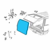 OEM Ford Explorer Sport Weatherstrip Diagram - 2L2Z-78404A06-AA