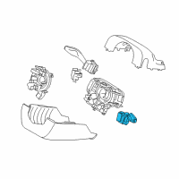 OEM 2021 Ford Edge Wiper Switch Diagram - DG9Z-17A553-CA