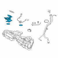 OEM 2015 BMW 640i xDrive Gran Coupe Fuel Pump Assembly Diagram - 16-11-7-341-301