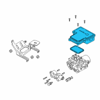 OEM GMC Savana 3500 Electronic Brake Control Module Kit Diagram - 12476004