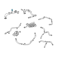 OEM 2021 Chevrolet Silverado 1500 Cylinder Head Temperature Sensor Diagram - 12673064