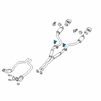 OEM 2018 Dodge Challenger Bracket-Exhaust Hanger Diagram - 68227313AC