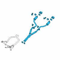 OEM Dodge Challenger Exhaust Diagram - 68453195AC