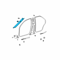 OEM Toyota Camry Windshield Pillar Trim Diagram - 62210-33080-B1