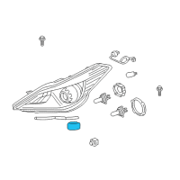 OEM Hyundai Ballast Assembly-Headlamp Diagram - 92190-3V000