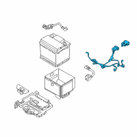 OEM 2014 Kia Forte Koup Battery Wiring Assembly Diagram - 91850A7590