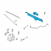 OEM Lincoln Motor & Linkage Diagram - 9L1Z-17500-A