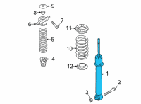 OEM 2022 Kia Sorento Shock ABSORBER Assembly Diagram - 55307R5500