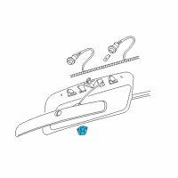 OEM 2008 Chevrolet HHR Lens Asm, Rear License Plate Lamp Diagram - 16523228