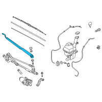 OEM 2021 Kia Niro EV Windshield Wiper Arm Assembly Passenger Diagram - 98321G5000