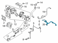OEM 2022 Kia K5 Pipe Assembly-Water OUTL Diagram - 282362M810